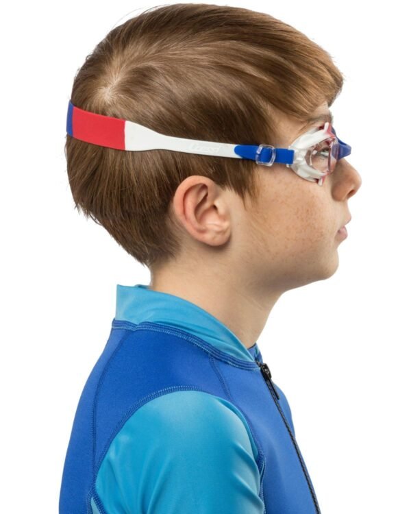 Gafas de Natación Cressi Seahorse Azul/Blanco/Rojo | Seguras y Cómodas para Niños de 4 a 8 Años - Image 9